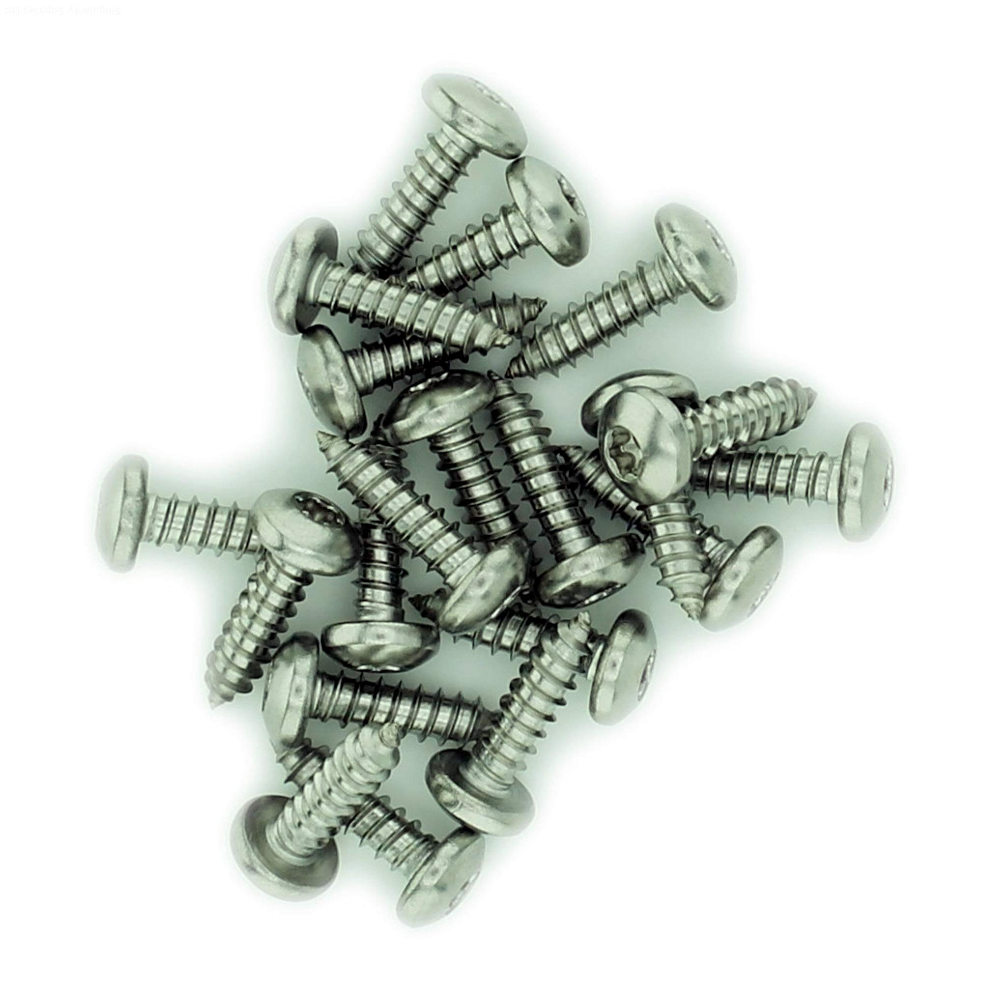 No.6 x 0.75 (3.5mm x 19mm) TX Pan Self-Tapping Screw - Stainless Steel (A2) (Pack of 20) — image 1