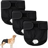 Aomig Reusable Dog Diapers 3 Pcs Washable Sanitary XL Female Incontinence