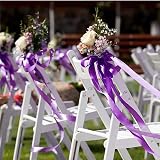 Aisszhao 10mm Purple Satin Ribbon 22m Polyester Gift Wrap Craft view 3