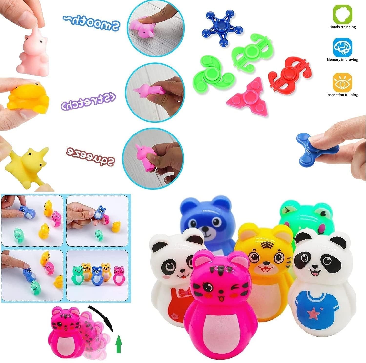 52 Pcs Party Favors for Kids 4-8, Birthday Gift Toys, Goodie Bag Stuffers, Treasure Box Carnival Prizes, Gifts Classroom, Pinata Bags Filler Boys and Girls 8-12