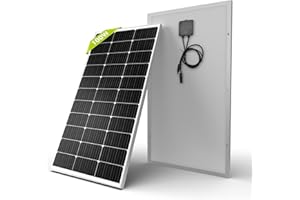 Newpowa 100 Watts Monocrystalline 100W 12V Solar Panel High Efficiency Mono Module RV Marine Boat Off Grid