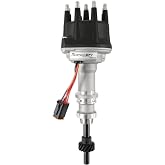 Holley Distributor, Sniper EFI Hyperspark, Hall Effect Pickup, HEI Style Terminal, Cast Iron Gear, Black, Small Block Ford, Each