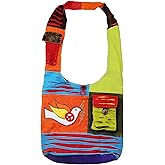 Bohemian Hippie Crossbody Shoulder Bag Sling Slouch Hobo Cotton Handmade Variety Patterns