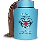 Pet Cremation Urns for Dogs Cats Ashes, Up to 60 lbs Dogs Cats Memorial Keepsake Urns for Ashes-Medium (Paw in Heart)