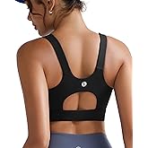 RUNNING GIRL High Impact Sports Bras for Women,Racerback Running Bra Workout Crop Tank Tops Longline Sports Bra Push up