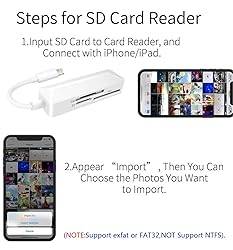 [Apple MFi Certified] SD Card Reader for