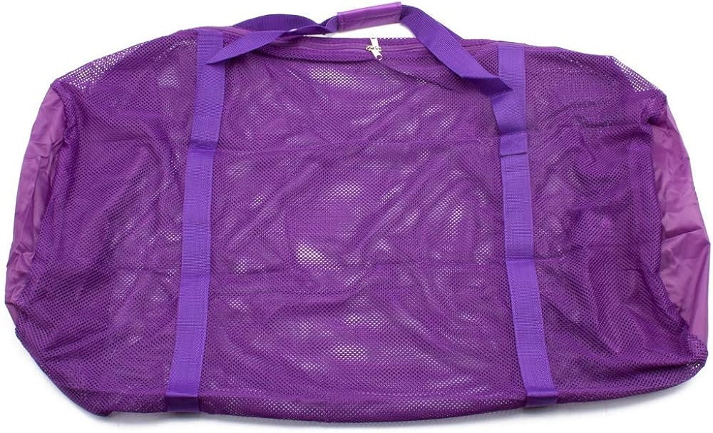 Sports Equipment Mesh Drawstring Bag/Backpack Bag/Duffle Bag for Gym Training, Soccer, Football, Basketball, Volleyball, Swimming Gear, Laundry, Beach Toys (18"x12" Drawstring Bag - Black) : Clothing