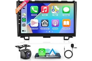 Wireless Carplay Radio for Honda CRV 2007 2008 2009 2010 2011, Rimoody Android 13 Car Stereo Wireless Android Auto WiFi GPS 9" Touchscreen Bluetooth USB FM/RDS Backup Camera Steering Wheel Control