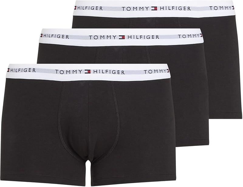 Boxers Lot de 3 Homme avec Ceinture à Motif Logo, Multicolore (Th WHT/Th WHT/Th WHT), S-M