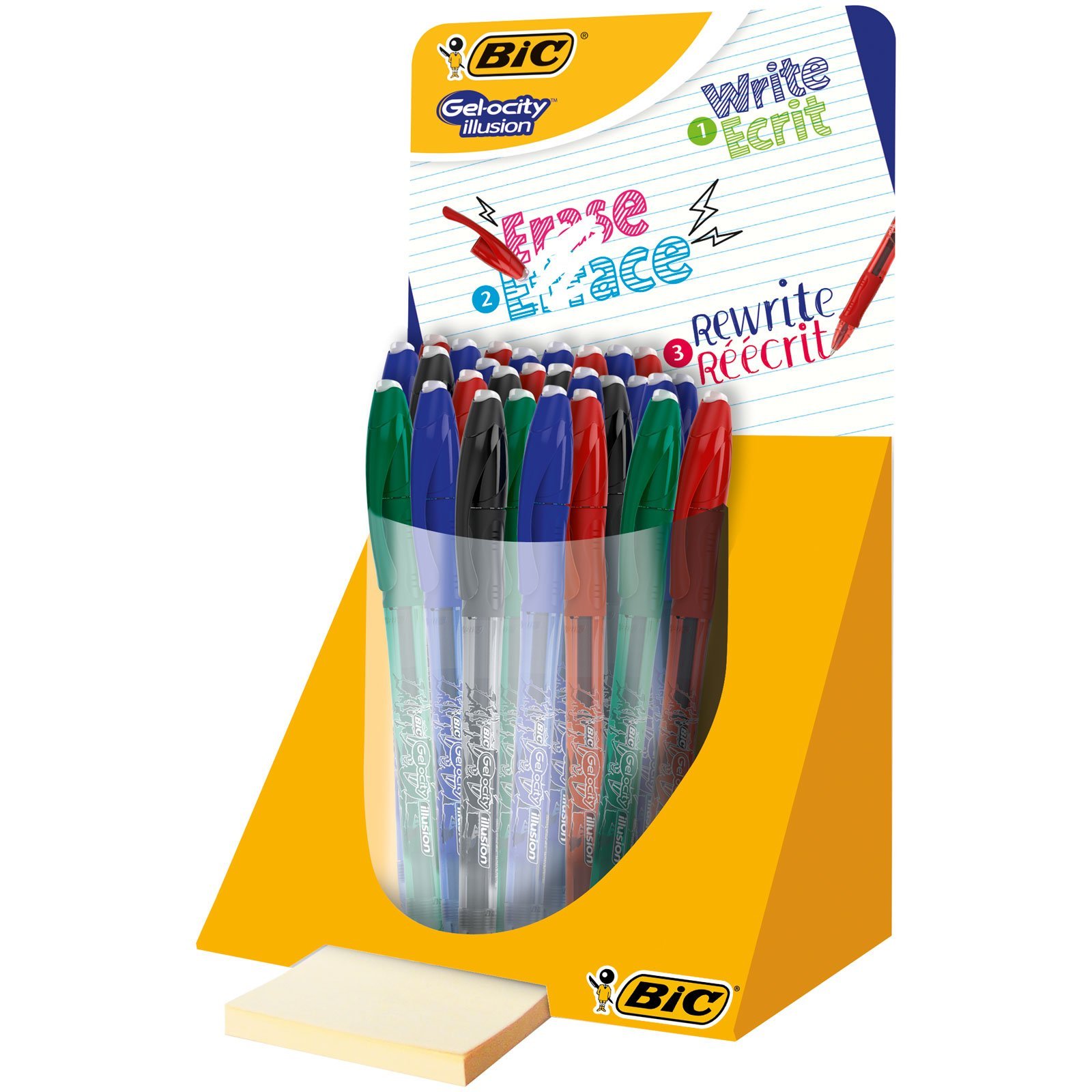 Gel Illusion PENS Assorted Colours, Tub of 28 Loose Pens