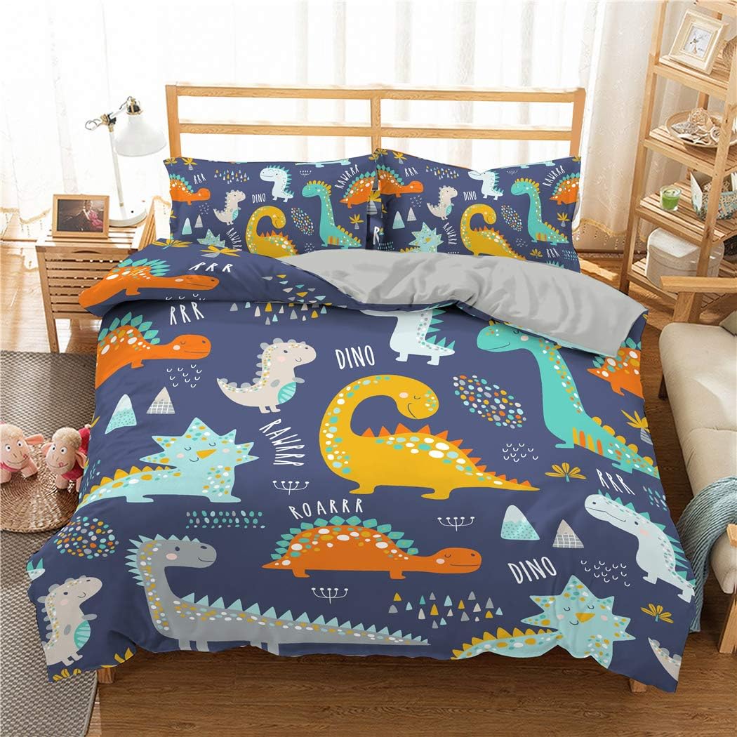 Comforter Cover Set Dinosaur Twin Wuruibo Kids Bedding Sets For Boys Girls 3d Mordern Pattern Duvet Cover Set 3 Pieces Bed Sets With 2 Pillow Cases Home Kitchen Duvet Cover Sets Vit Edu Au