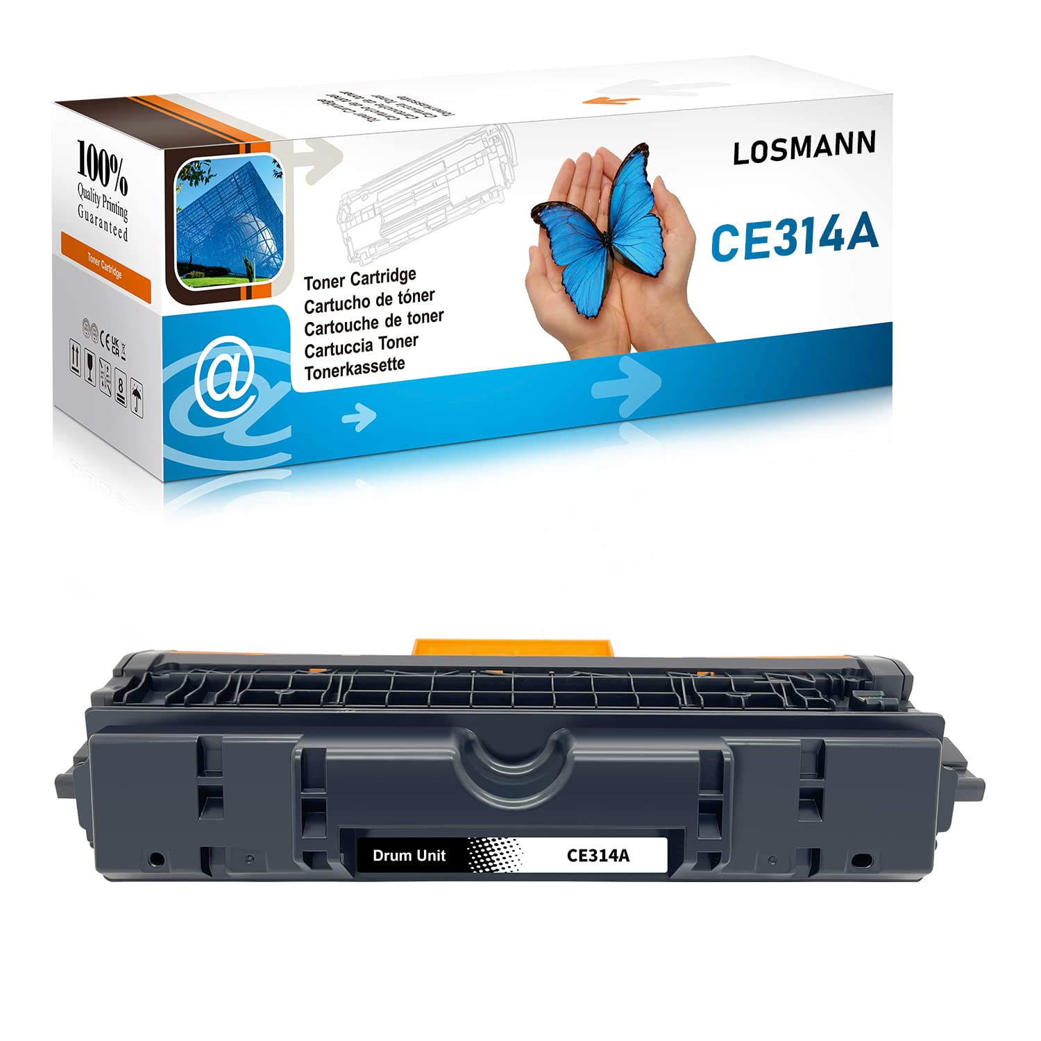 LOSMANN Drum Compatible for 126A CE314A Image Drum for HP Color Laserjet CP1025 CP1025nw Pro 100 MFP M175nw M175a Pro MFP M176 M177fw M176n TopShot Laserjet Pro M275 M275 5nw Laser Printer