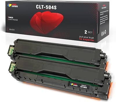 TONER EXPERTE Black Toner 2-Pack for Samsung CLT-K504S CLP-415 Xpress SL-C1810W