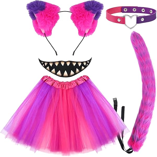 Conjunto De Disfraz De Conejo Blanco, Orejas De Conejo, Cola, Nariz, Corbatín, Guantes Y Reloj De Bolsillo Para Mujeres Y Hombres, Cosplay De Halloween