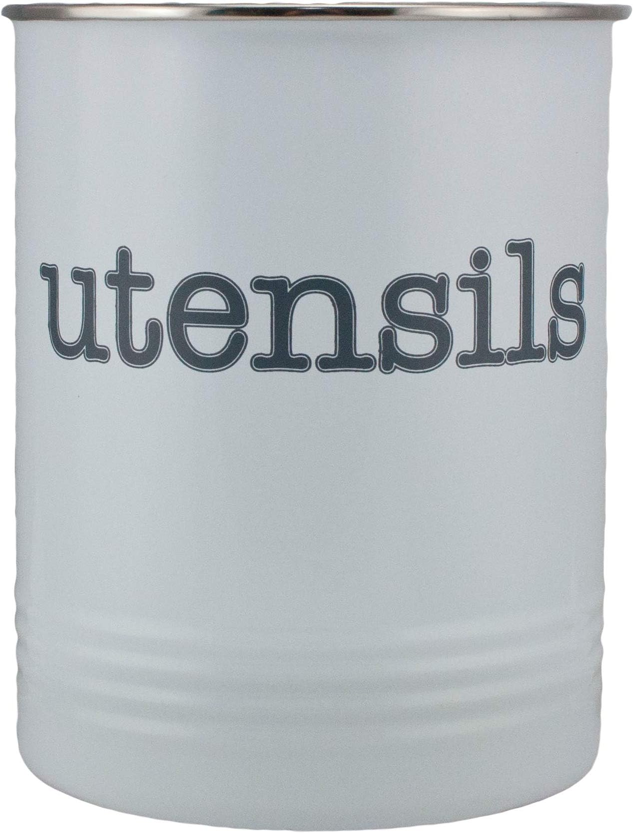 Large White Utensil Holder - Kitchen Utensil Crock- to Organize Your Kitchen Gadgets and Cooking Utensils