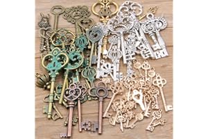 1pc 6 Color 30g mixed key pendant, bracelet necklace craft jewelry making, metal pendant DIY supplies, bracelet making kit
