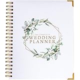 Wedding Planner & Organizer - Floral Gold Edition - Diary Engagement Gift Book & Calendar