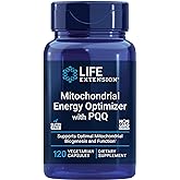 Life Extension Mitochondrial Energy Optimizer with PQQ - Energy Supplement for Healthy Mitochondria - With Taurine, Vitamin B, Pyrroloquinoline Quinone - Gluten-Free, Non-GMO - 120 Vegetarian Capsules