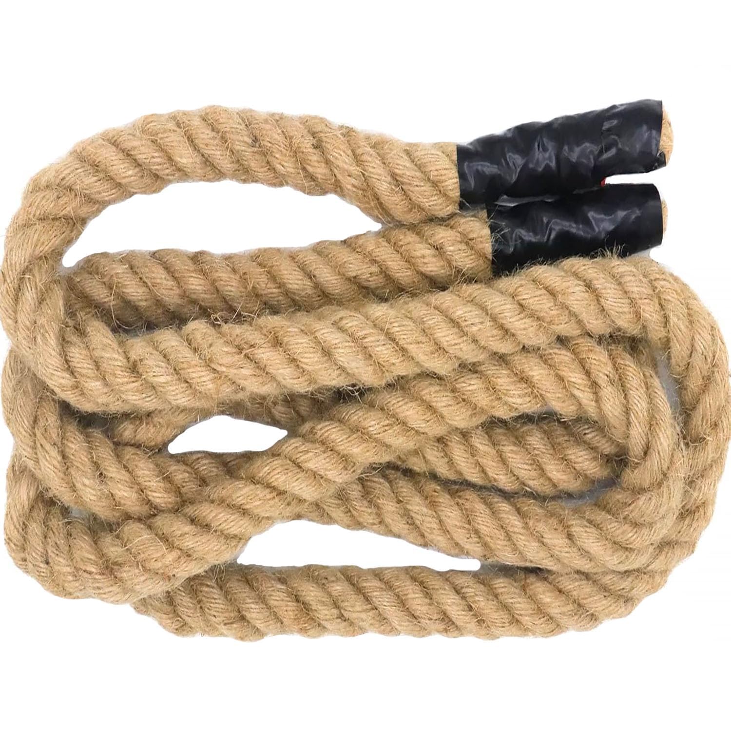 Photo 1 of 1 Inch Natural Jute Rope, 10 Feet Thick Hemp Rope, 4 Strands Twisted Manila for Crafts, Docks, Nautical, Raliings, Decorating, Indoor/Outdoor Use
