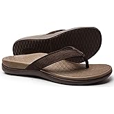 LLSOARSS Plantar Fasciitis Feet Sandal with Arch Support - Best Orthotic flip Flops for Flat Feet，Heel Pain- for Women