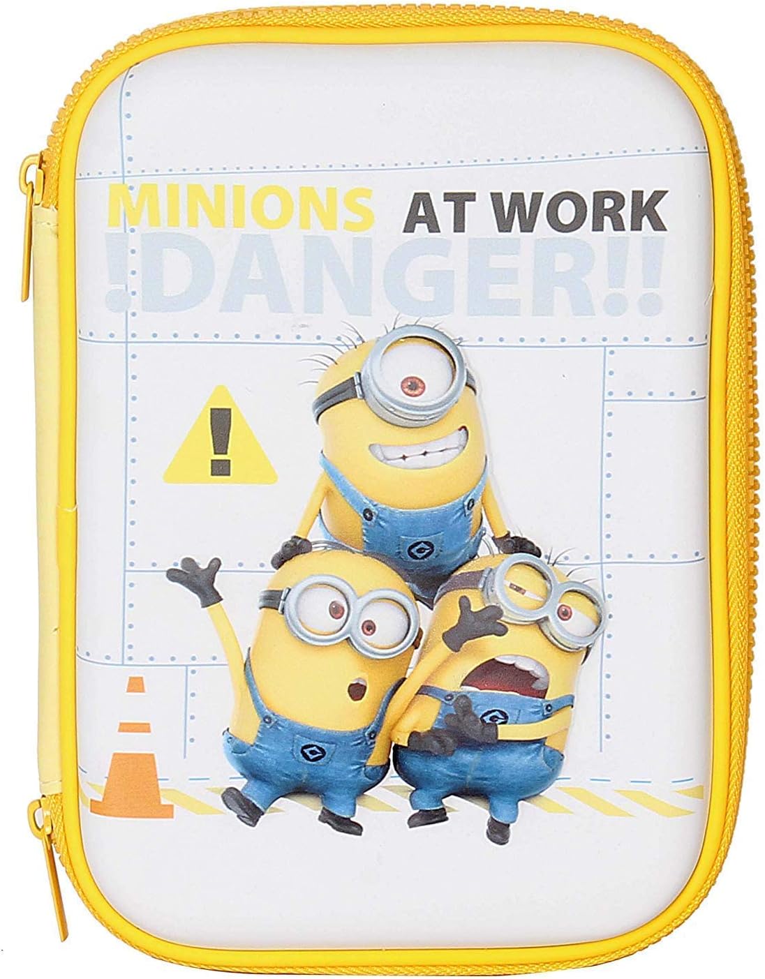 A Little Swag Minion Embossed Pen Pencil Holder Case Box and Girl Cosmetic Makeup Stationery Organizer for Kids