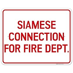 Siamese Connection for Fire Dept. Sign, 24x30