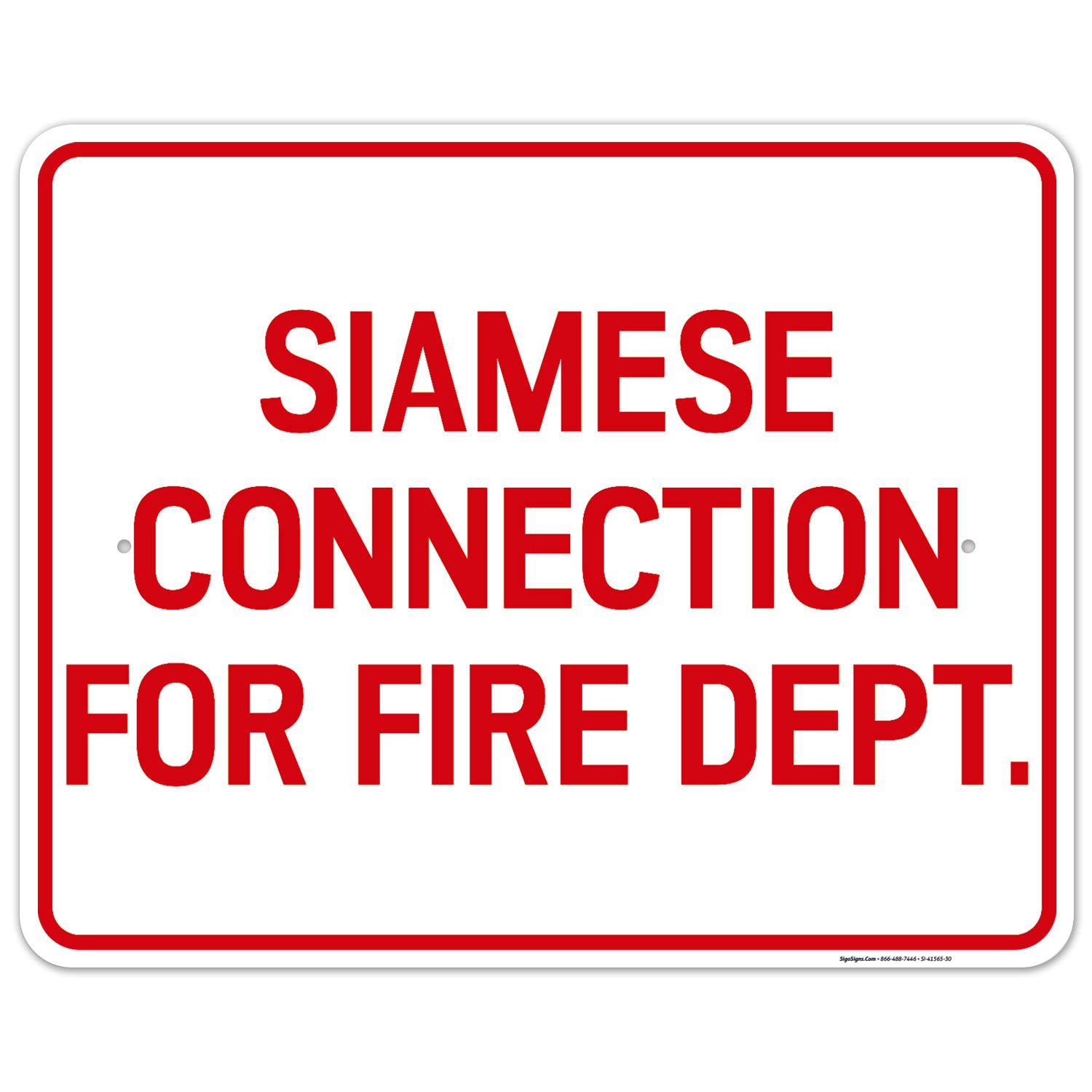 Siamese Connection for Fire Dept. Sign, 24x30