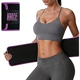 LKV Waist Trainer for Women & Men, Neoprene Waist Sweat Band, Waist Trimmer Sweat Belt for Workout, Stomach Wrap Body Shaper