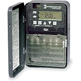 Intermatic ET8015C 7-Day 1-Circuit Astronomic Time Switch, SPST, Indoor | 7-Day Astronomic 1-Circuit Time Switch with Battery Backup, Indoor Metal Enclosure, 120-277 VAC