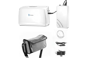 MANITAN Portable Oxygen Concentrator for Travel,Oxygen Generator 3L Pulse Small Oxygen Concentrator for Home/Car Use 33% with Complete Accessories