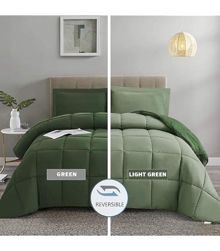 Royal Tradition 4-Pc Belgian Flax Linen-Cotton Bedding Set - Includes Duvet Cover & Down Alternative Comforter (Full/Queen)