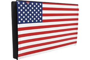 acoveritt Outdoor 22"-24"-26" TV Set Cover,Scratch Resistant Liner Protect LED Screen Best-Compatible with Standard Mounts and Stands (American Flag)
