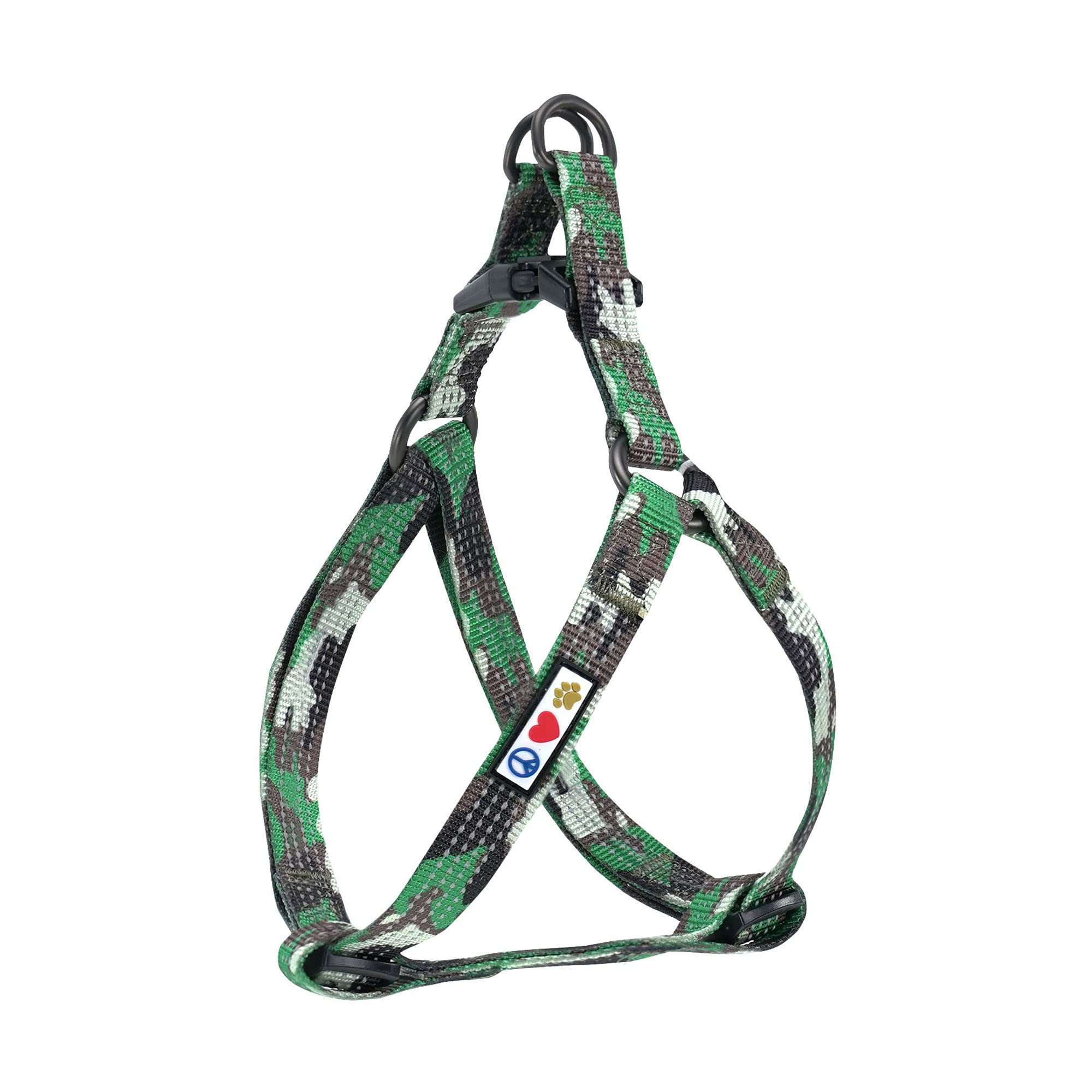 Pawtitas Large Camouflage Green Reflective Adjustable Dog Harness — image 1