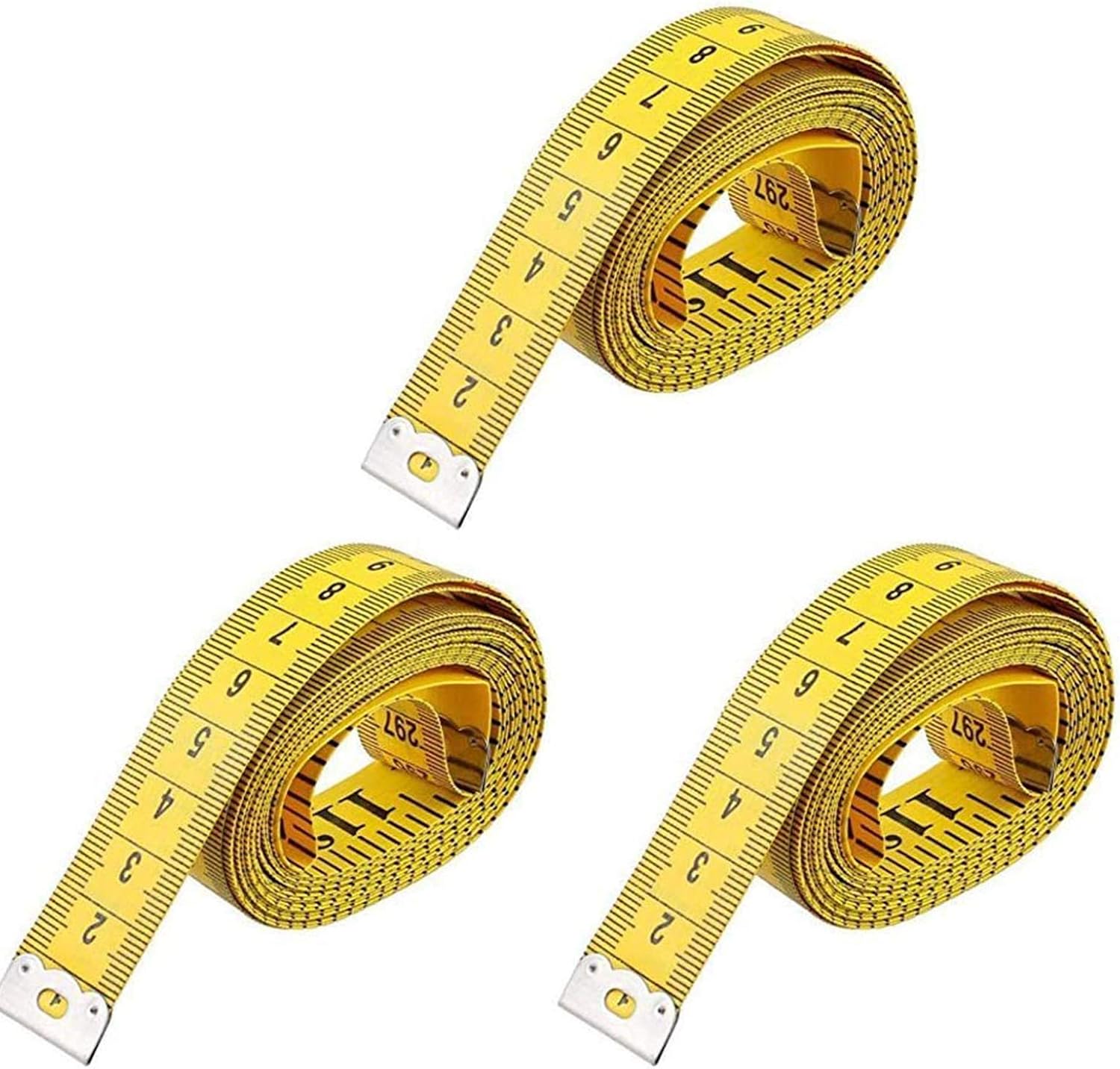 3 Stück Multi Usage Double Scale Weiche Maßband Flexible Lineal für ...