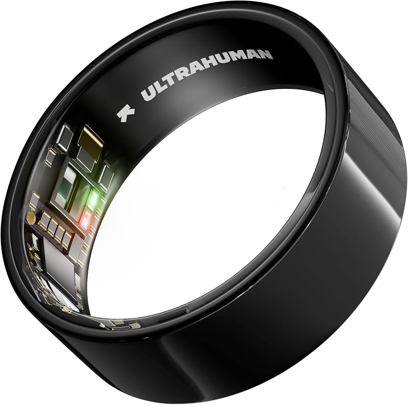Ultrahuman Ring AIR Aster Black Size 6 Sleep Heart Rate Tracker
