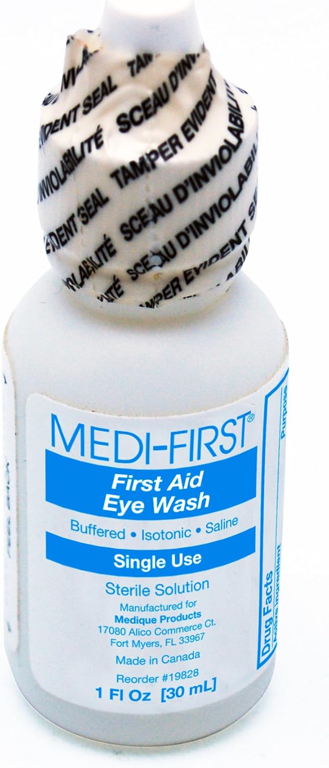 Medi-First Eyewash, Eye Rinse and Protection, First Aid Supplies, 4 Oz. - Eye Drops - 
