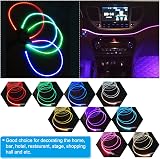 PATIKIL 3mm x 1m PMMA Side Glow Fiber Optic Cable Kit Warm White LED 12V view 6