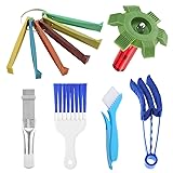 TEENGSE 6PCS Air Conditioning Brush Tool, Steel AC