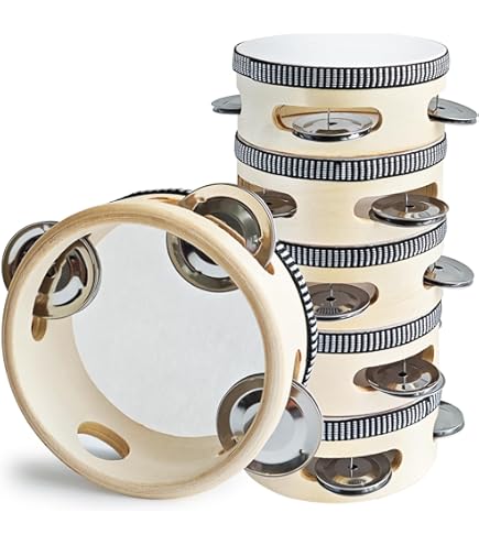 Cb Percussion 4034 8" Tambourine, Double Row W/ Head