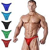 Exxact Sports Mens V Cut Competition Bodybuilding Posing Trunks - NPC IFBB Mens Trunk Underwear Posing Suits, Trunk for Adult