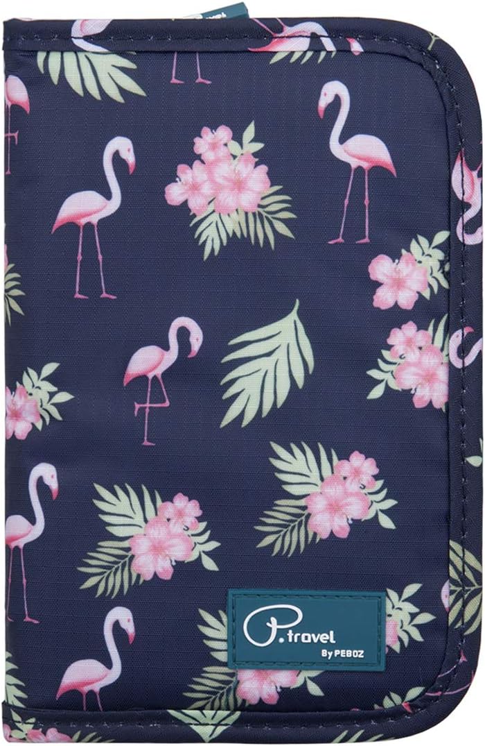 VanFn Travel Wallet Family Passport Holder Flamingo Travel Document Organiser Holiday Passport Case Women for Passports ID Card
