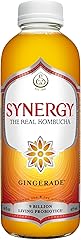 SYNERGY The Real Kombucha - Gingerade - 16 fl oz Bottle - Raw Probiotic Drink for Gut Health and Immune Support