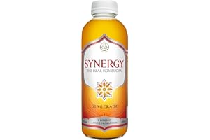 SYNERGY The Real Kombucha - Gingerade - 16 fl oz Bottle - Raw Probiotic Drink for Gut Health and Immune Support