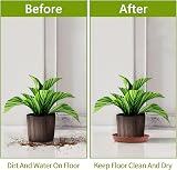 TStarJungle 5 Pack Plant Saucers 40cm High-Edge Drip Trays for Indoor Outdoor view 4