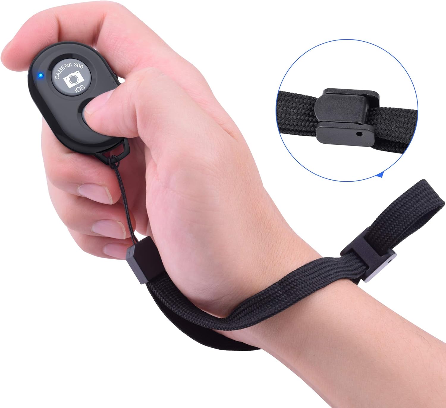 Bluetooth Camera Remote Shutter for Smartphones (2 Pack), zttopo Wireless Camera Remote Control Compatible with iPhone/Android Cell Phone - Create Amazing Photos and Selfies, Wrist Strap Included: Camera & Photo