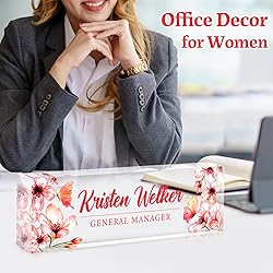 Custom Office Name Plate for Desk - Desk Name Plate