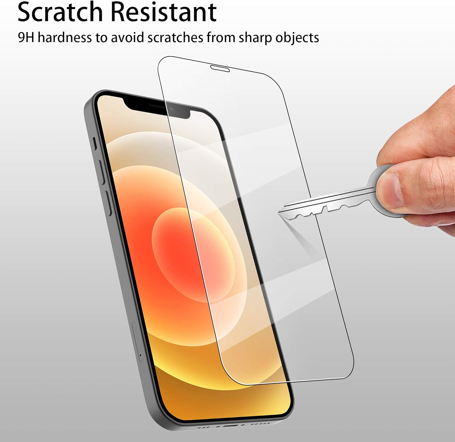 4youquality [4-Pack Screen Protector for iPhone 12 & iPhone 12 Pro (6.1-Inch), Tempered Glass Film - Image 5