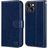 OCASE Compatible with iPhone 15 Wallet Case, PU Leather Flip Folio Case with Card Holders RFID Blocking Kickstand [Shockproof TPU Inner Shell] Phone Cover 6.1 Inch 2023, Blue