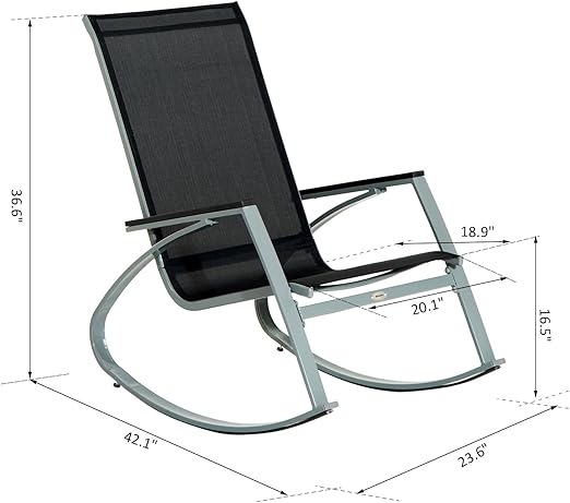 Generic o-8-o-4116-o Metal al aire libre Patio trasero RD Rock asiento