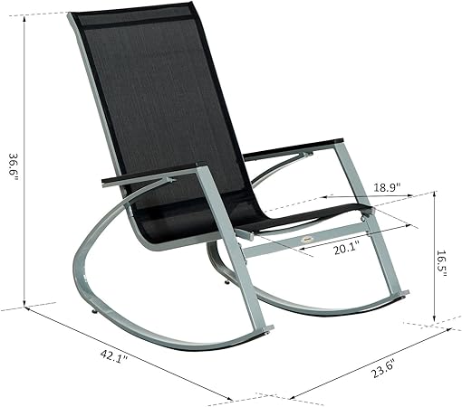 Generic o-8-o-4116-o Metal al aire libre Patio trasero RD Rock asiento